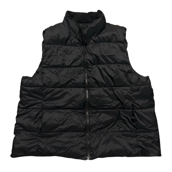 GAP Full Zip Lightweight Puffer Vest Black - Picture 1 of 2